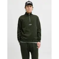 Jack & Jones Soho Quarter Full Zip Sweatshirt Vert L Homme