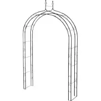 Siena Garden Arche pour rosiers (150 cm, 36 cm)