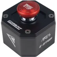 CONSPIT CES Emergency Stop, externer Not-Ausschalter - schwarz, Manette : accessoires, Rouge, Noir