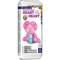 Magna-Tiles Blocs magnétiques microMAGS Heart to Heart Travel, 26 pièces -