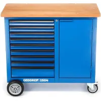 Gedore Etabli à roulettes avec 9 tiroirs 1504 0810
