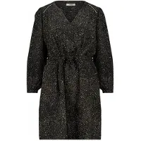 Deeluxe Lily 3/4 Sleeve Short Dress Noir XL Femme