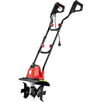 Wiltec Motobineuse électrique 1050 W – 380 tr/min – Profondeur de travail 220 mm, Largeur de travail 320 mm – avec 4x4 lames – Motoculteur Bineuse Fraiseuse de jardin