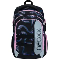 NEOXX sac d'école pour ordinateur portable Active Pro School Backpack Hello Wave noir