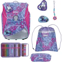 Scout sac d'école Alpha Set 4 pièces Pony Love lilas