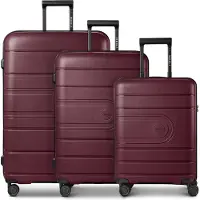 Redolz trolley Essentials 11 Trolley Set 3 pièces Burgundy bordeaux 56cm