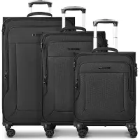 Franky Ensemble de bagages 'Melbourne 3.0' noir