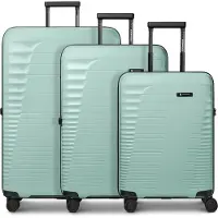 Farmhood Ensemble de bagages 'Eco Edition' vert clair / noir