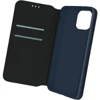 Avizar Housse Folio iPhone 12 Mini Portefeuille Fonction Support Vidéo bleu nuit