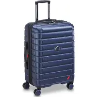 Delsey Expandable 66 cm suitcase, blue, Valise, Bleu