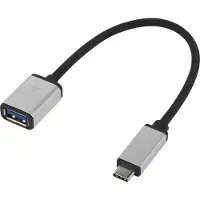 Renkforce CONRAD Câble de connexion USB [1x USB-C ? mâle - 1x USB 3.0 femelle A] RF-USBA-MS-01 manchonné