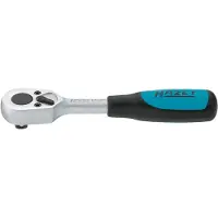 Hazet Clé à cliquet réversible 863P - Tige carrée pleine de 6,3 mm (1/4 pouce) | 863P