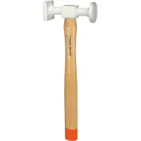 Ks Tools Marteau standard en aluminium pour carrosserie tête bombée, ronde/carrée