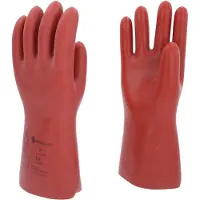 Ks Tools Gants de protection pour électriciens avec protection mécanique, taille 12, classe 3, rouge ( 117.0080 )