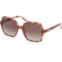 GUESS GAFAS Lunettes de soleil GU00190 pour femme, marron clair/avana, 57/17/140