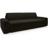 Selsey Baleo - Canapé 3 places avec fonction sommeil, housse chenille, vert olive