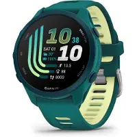 Garmin Montre GPS de sport Forerunner 170 Music, couleur vert turquoise
