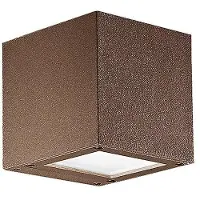 ROSSINI ILLUMINAZIONE Applique Led Argent 4,5W Double Émission Carrée Ip65 3000K Marron - Applique D'Extérieur En Aluminium