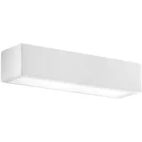 ROSSINI ILLUMINAZIONE Elmer Applique Rectangulaire En Plâtre À Peindre Pour Intérieur À Double Émission - 2X E27 60W Ip20 - Groupe Rossini A.7225-2Xe27