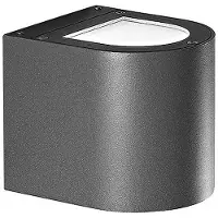 ROSSINI ILLUMINAZIONE Applique Led Argent 9W Double Émission Ronde Anthracite 4000K 60° Ip65 - Groupe Rossini | Éclairage Mural Extérieur Design
