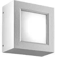 ROSSINI ILLUMINAZIONE Enter – Applique/Plafonnier Led 8,7W Blanc 3000K Ip65 - Éclairage Extérieur Carré À Haute Résistance Aux Agents Atmosphériques