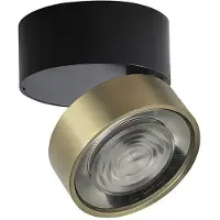 ROSSINI ILLUMINAZIONE Applique/Plafonnier Led Série Hole 7W 3000K Cri90 Noir/Or - Éclairage Intérieur À Haute Efficacité -