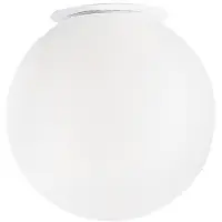ROSSINI ILLUMINAZIONE Applique/Plafonnier Emily Rossini Group - Diamètre 30 Cm, Verre Blanc Satiné, Raccordement E27 Ip20, Polyvalent, Idéal Pour Mur Ou Plafond