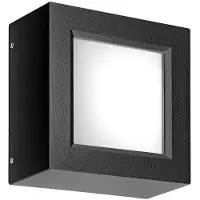 ROSSINI ILLUMINAZIONE Enter – Applique/Plafonnier Led 8,7W Anthracite 4000K Ip65 - Éclairage Extérieur Carré À Haute Résistance Aux Agents Atmosphériques