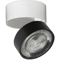 ROSSINI ILLUMINAZIONE Hole - Applique/Plafonnier Led 13W 3000K Cri90 Ip20 Optique Dimmable 38°, En Aluminium, Finition Blanc/Noir - Groupe Rossini