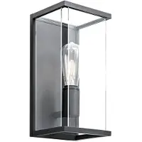 ROSSINI ILLUMINAZIONE Applique Murale Galact Anthracite E27 Ip65 - Applique D'Extérieur En Aluminium Moulé Sous Pression - Groupe Rossini