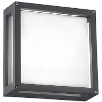 ROSSINI ILLUMINAZIONE Applique Et Plafonnier D'Extérieur Discovery Ip54 Anthracite, Structure En Aluminium Moulé Sous Pression Et Diffuseur En Verre Satiné - Groupe Rossini