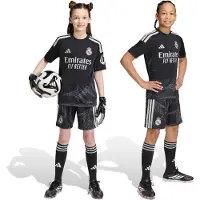 Adidas Real Madrid 26/27 Goalkeeper Home Short Sleeve Junior Set Noir 7-8 Years Enfants