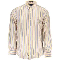 Gant Hommes, Chemise, White Cotton Men's Shirt, Blanc, (S)