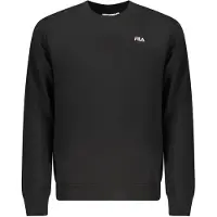 FILA Hommes, Pull-over, Leverano Regular Crew Sweatshirt, Noir, (L)