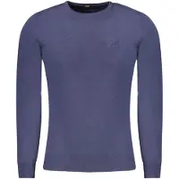 Cavalli Class Hommes, T-shirt, Blu Viscosa Men Sweater, Bleu, (XL)