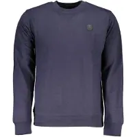 Gianmarco Venturi Hommes, Pull-over, Gianmarco Venturi Blauer Baumwoll-Sweatshirt, Bleu, (M)