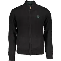 Gianmarco Venturi Hommes, Pull-over, Gianmarco Venturi : pull en coton noir, Bleu, Noir, (XL)