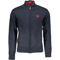 Gianmarco Venturi Hommes, Pull-over, Gianmarco Venturi Blauer Baumwollpullover, Bleu, (XXL)