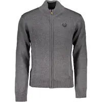 Gianmarco Venturi Hommes, Pull-over, Gianmarco Venturi Grauer Baumwoll-Pullover, Gris, (XXL)