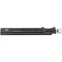 Leofoto Rail coulissant nodal et pince de 200 mm avec vis anneau en D Compatible Arca NR-200