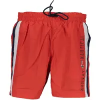 NORWAY 1963 Hommes, Short de bain, Rosso Poliamide Men Swim Boxer, Rouge, (L)