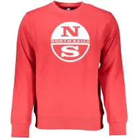 North sails Hommes, Pull-over, Red Cotton Men Sweatshirt, Rouge, (S)