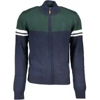 Gian Marco Venturi Hommes, Pull-over, Gianmarco Venturi Baumwoll-Pullover in Blau, Bleu, Noir, (L)