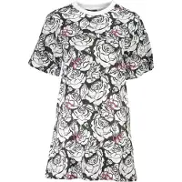 Cavalli Class Femmes, Robe, "Bianco Cotton Women's Dress", Blanc, (L)