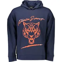 Plein sport Hommes, Pull-over, Blue Cotton Men Sweatshirt, Bleu, (XL)