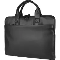 Tucano Sülearvuti õlakott 14" Isotta nahkne, must (15", Apple), Sac pour notebook, Noir