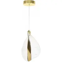 Toolight Suspension Plafond G129-Cp Gold 16X16X20Cm