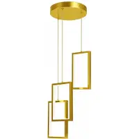 Toolight Luminaire Suspendu Lhj088-3Cp Gold