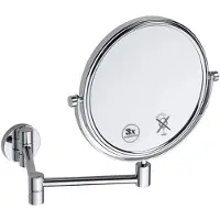 Bemeta Miroir cosmétique Omega 238 x 255 x 465 mm à suspendre, chromé