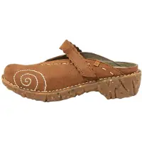 El naturalista Yggdrasil : Sandales confortables pour femmes, style sabot, couleur marron, pour un usage quotidien et décontracté